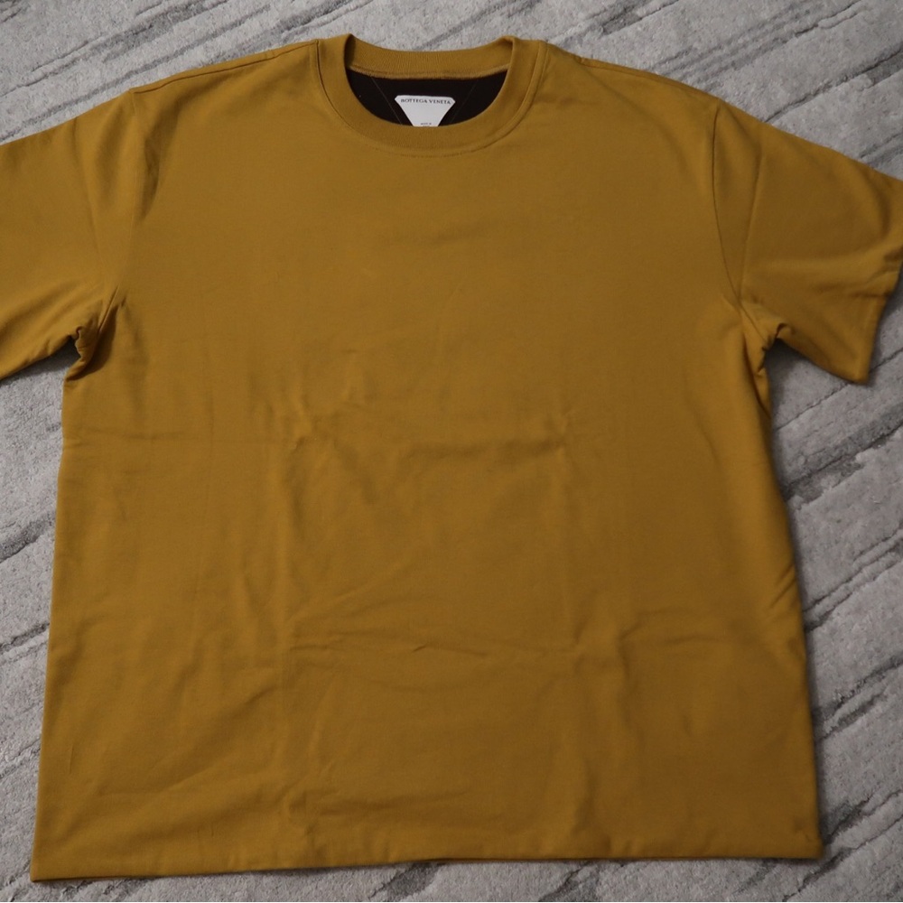 Bottega Veneta Mustard Short Sleeve Tee